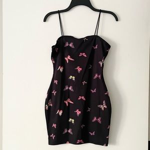 Spaghetti strap butterfly dress